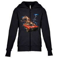 American Muscle Cars - Thunderstorm Car - Auto Mechanic Gift Youth Zipper Hoodie | Artistshot