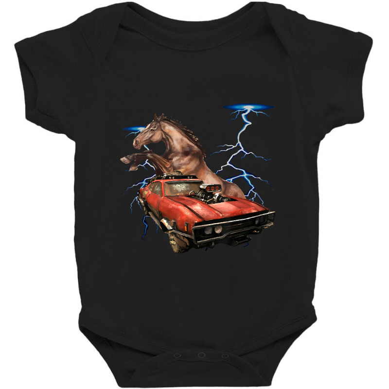 American Muscle Cars - Thunderstorm Car - Auto Mechanic Gift Baby Bodysuit by RachelRenePeckham | Artistshot