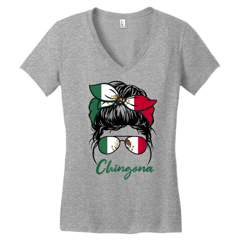 La Chingona Girl Funny Mexico Girl Mexicana Latinas Mexican T Shirt Women's V-Neck T-Shirt by aiiluurosy | Artistshot