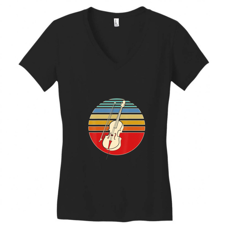 Classical Music Musical Instrument Cello Player Cello Women's V-Neck T-Shirt by JasonMichaelDelp | Artistshot