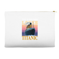 Ship Just A Girl Who Loves Titanic Boat Titanic Girls Woman Sweatshirt Accessory Pouches | Artistshot