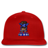 Colon Cancer Warrior Afro Messy Bun Printed Hat | Artistshot