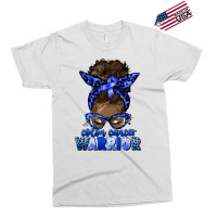 Colon Cancer Warrior Afro Messy Bun Exclusive T-shirt | Artistshot