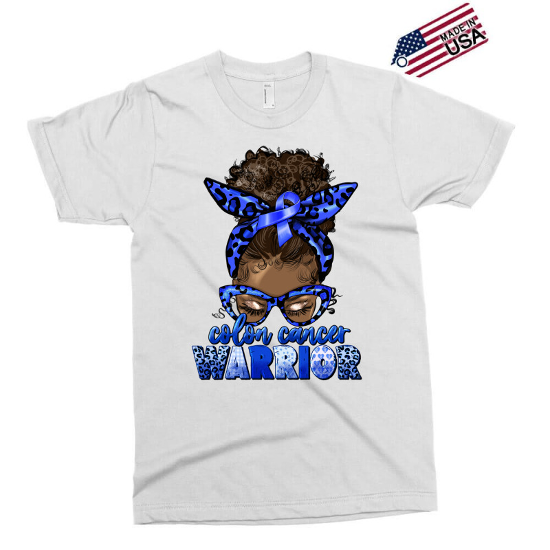 Colon Cancer Warrior Afro Messy Bun Exclusive T-shirt | Artistshot