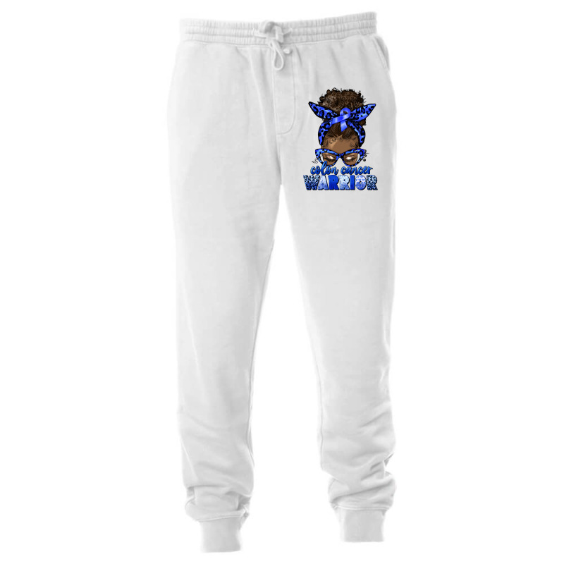 Colon Cancer Warrior Afro Messy Bun Unisex Jogger | Artistshot