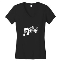 Musical Notes .png Women's V-neck T-shirt | Artistshot