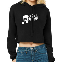 Musical Notes .png Cropped Hoodie | Artistshot