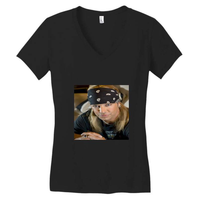 Bret Michaels In Behind The Skin On Concert Women's V-neck T-shirt | Artistshot