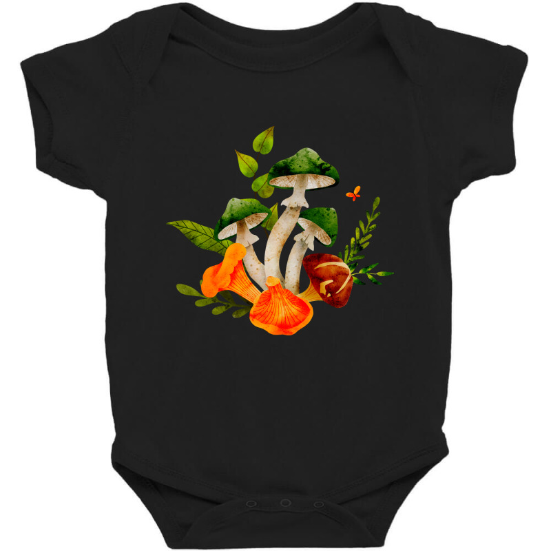 Mushroom Baby Bodysuit by Polysh28 | Artistshot