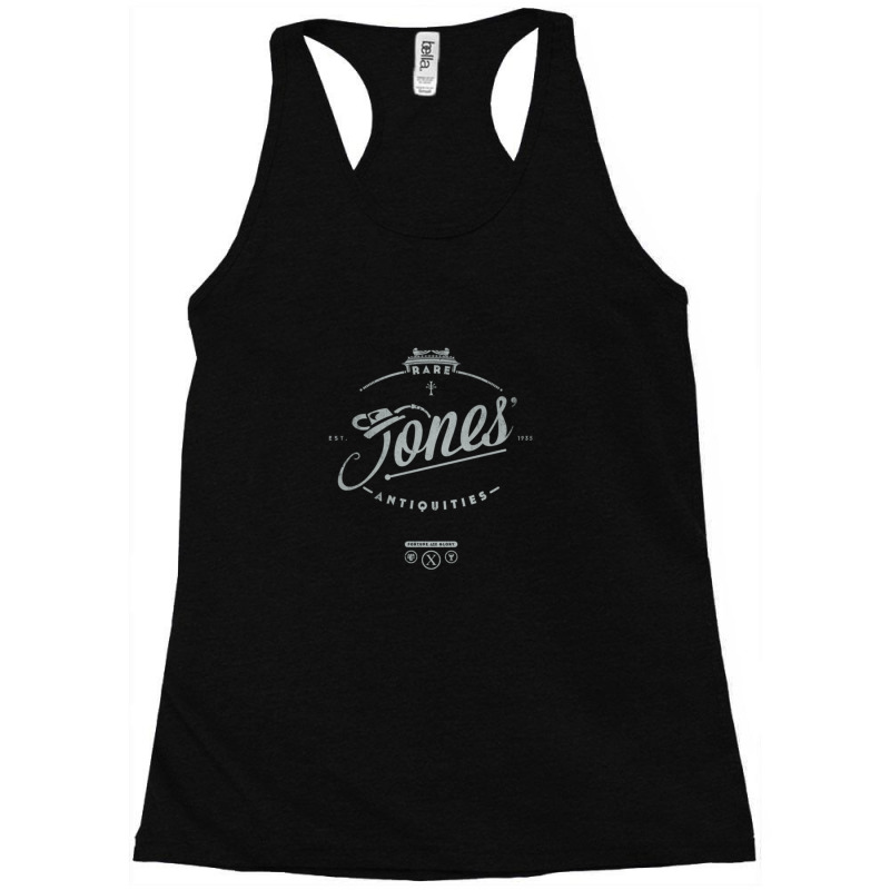 Jones' Rare Antiquities Silver 1 Racerback Tank | Artistshot