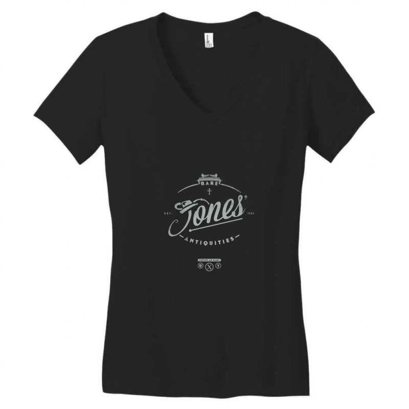 Jones' Rare Antiquities Silver 1 Women's V-neck T-shirt | Artistshot