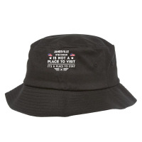 Janesville Wisconsin Place To Stay Usa Town Home City T Shirt Bucket Hat | Artistshot