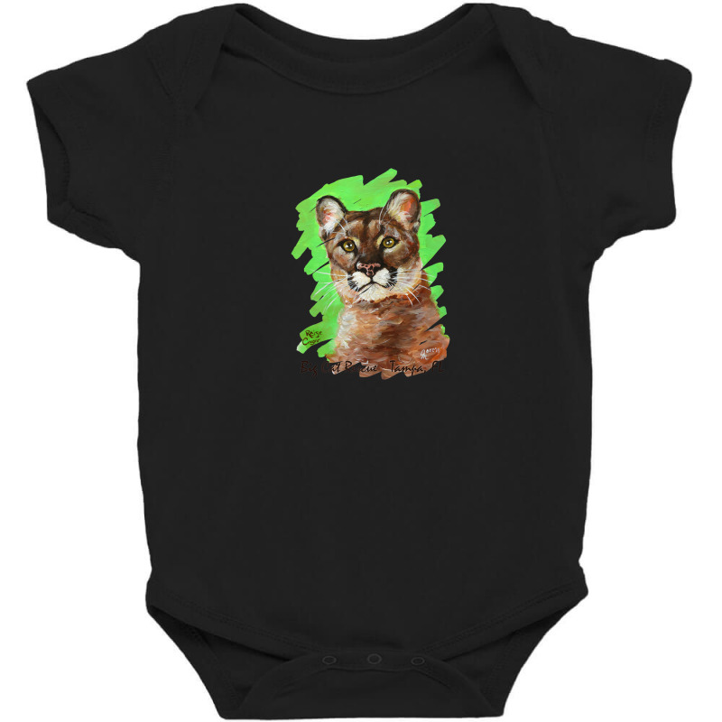 Acrylic Reise Cougar Painted Premium Tee Shirt Baby Bodysuit by BLACKSTONE | Artistshot