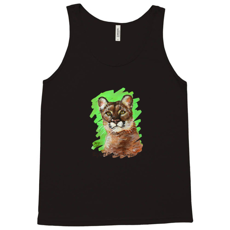 Acrylic Reise Cougar Painted Premium Tee Shirt Tank Top | Artistshot