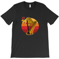 Fall Harp Harpist String Musician Autumn T-shirt | Artistshot