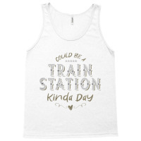 Womens Could Be A Train Station Kinda Day, Vintage Country Music T Shi Tank Top | Artistshot