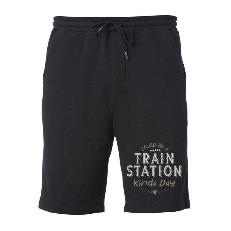 Womens Could Be A Train Station Kinda Day, Vintage Country Music T Shi Fleece Short by wafaha | Artistshot