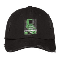 Artistshot Limited Edition Programmer Birthday Christmas Coder Coding Vintage Cap | Artistshot