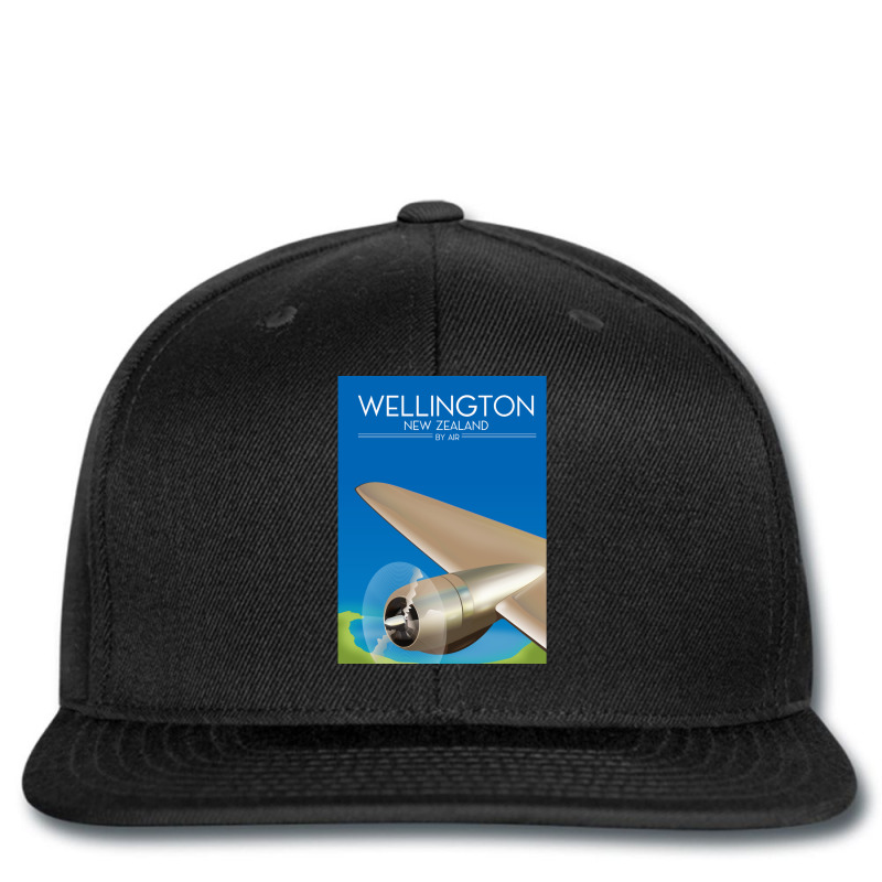 Wellington New Zealand Flight Poster .png Printed Hat | Artistshot