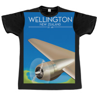 Wellington New Zealand Flight Poster .png Graphic T-shirt | Artistshot