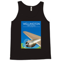 Wellington New Zealand Flight Poster .png Tank Top | Artistshot