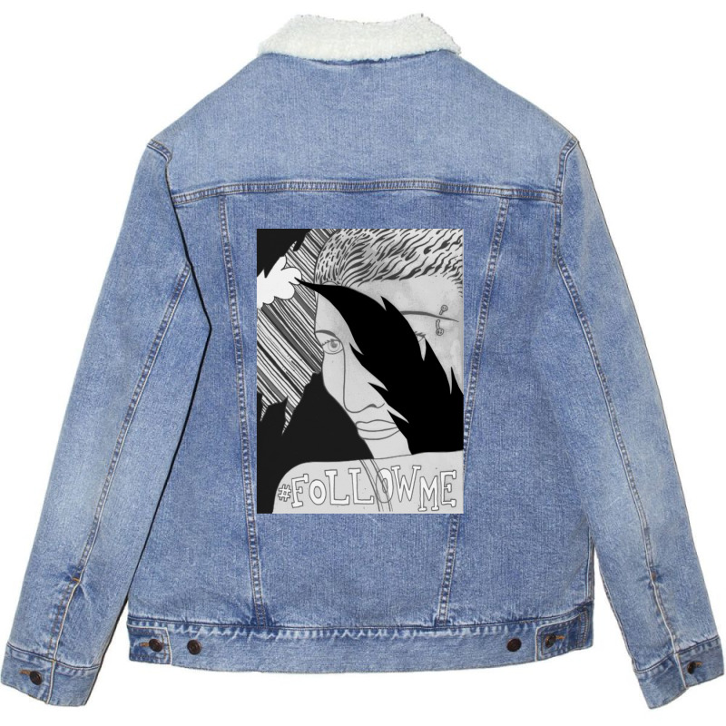 Over The Fire 2 Unisex Sherpa-Lined Denim Jacket by SallieEllenIsraelit | Artistshot