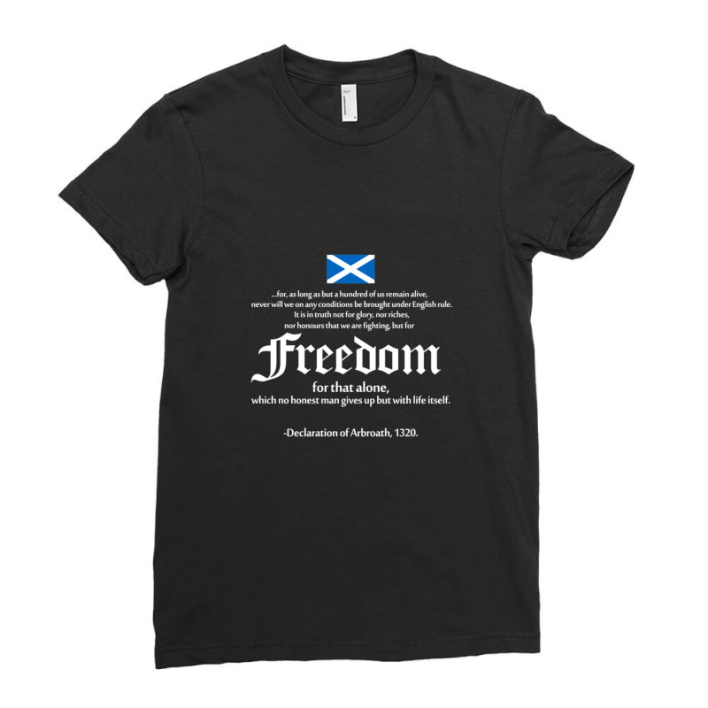 Declaration-of-arbroath Ladies Fitted T-Shirt by CindyAlford | Artistshot