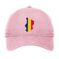 Chad Flag Map Drawing Line Art Adjustable Cap | Artistshot