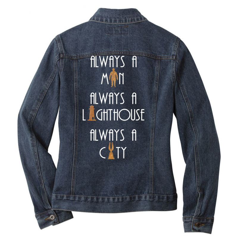 Bioshock Infinite   Always Ladies Denim Jacket by falciselisrao | Artistshot