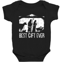 Best Ever Christmas Cool Jesus Nativity Scene Christian T Shirt Baby Bodysuit | Artistshot