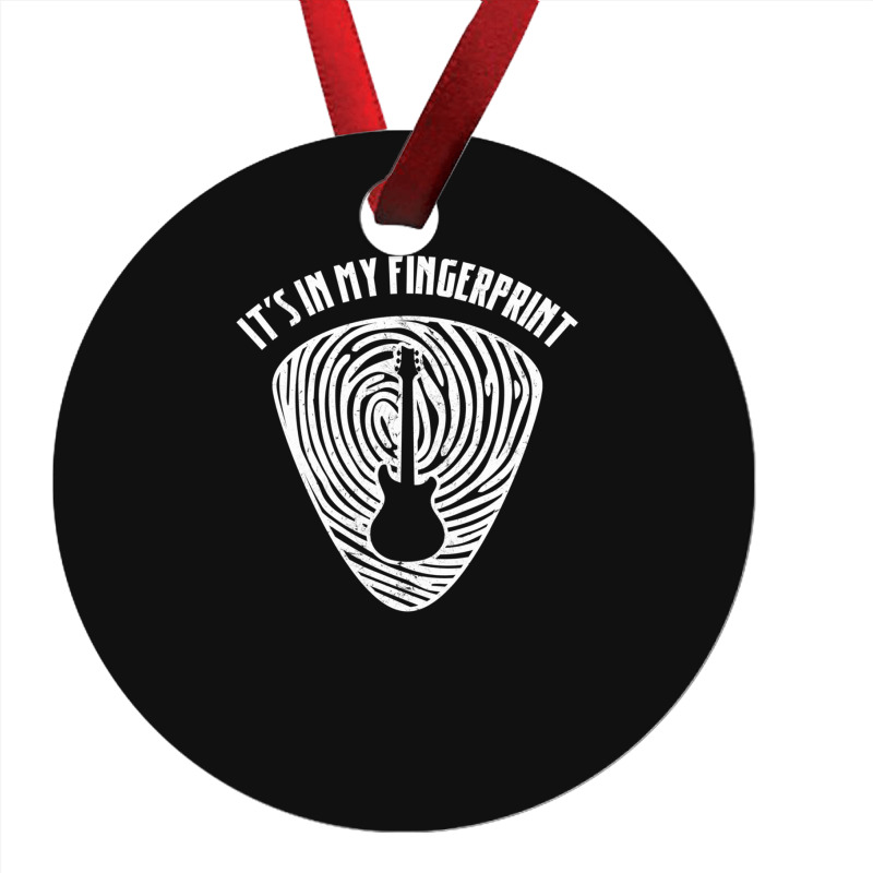 Guitar Lovers - It's In My Fingerprint Ornament by PeteBabic | Artistshot