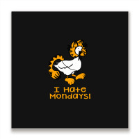 I Hate Mondays Metal Print Square | Artistshot