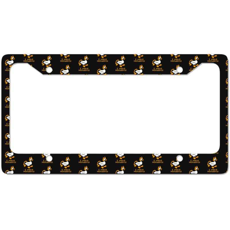 I Hate Mondays License Plate Frame | Artistshot