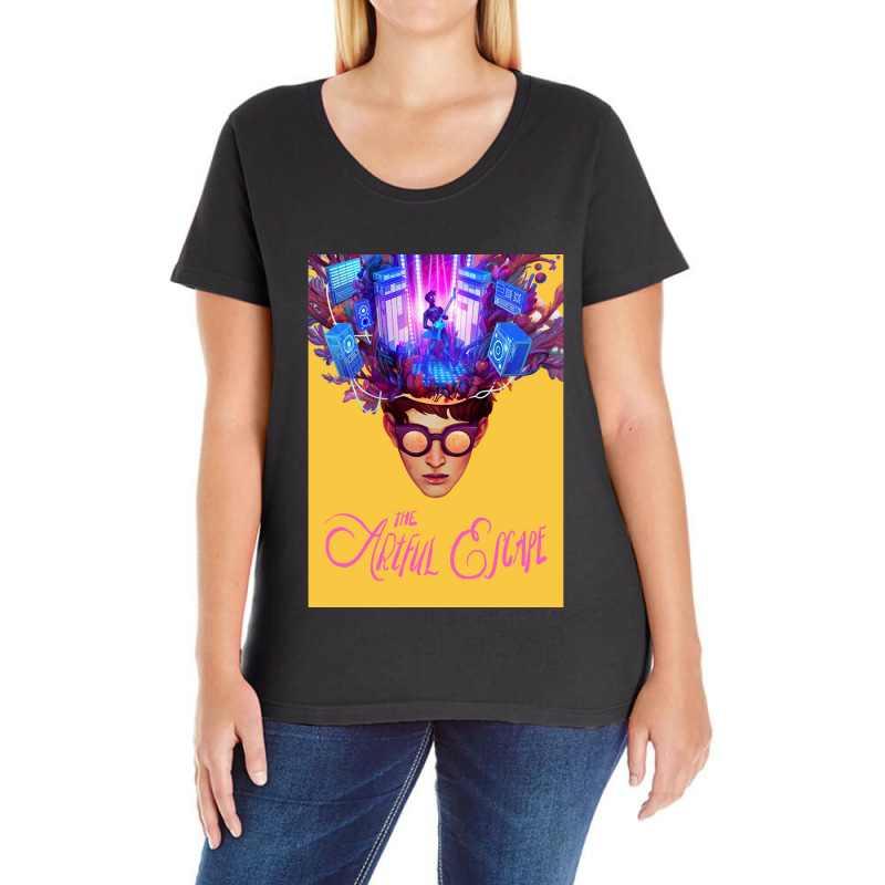 The Artful Escapes Ladies Curvy T-Shirt by DanielLopezJacuinde | Artistshot