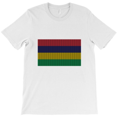 Flag Of Mauritius T-shirt Designed By Chakib Alami