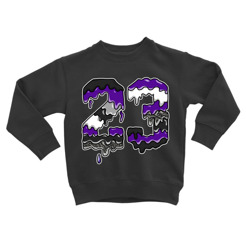 Drip Number 23 Dark Iris 3s Matching Pullover Hoodie Toddler Sweatshirt | Artistshot