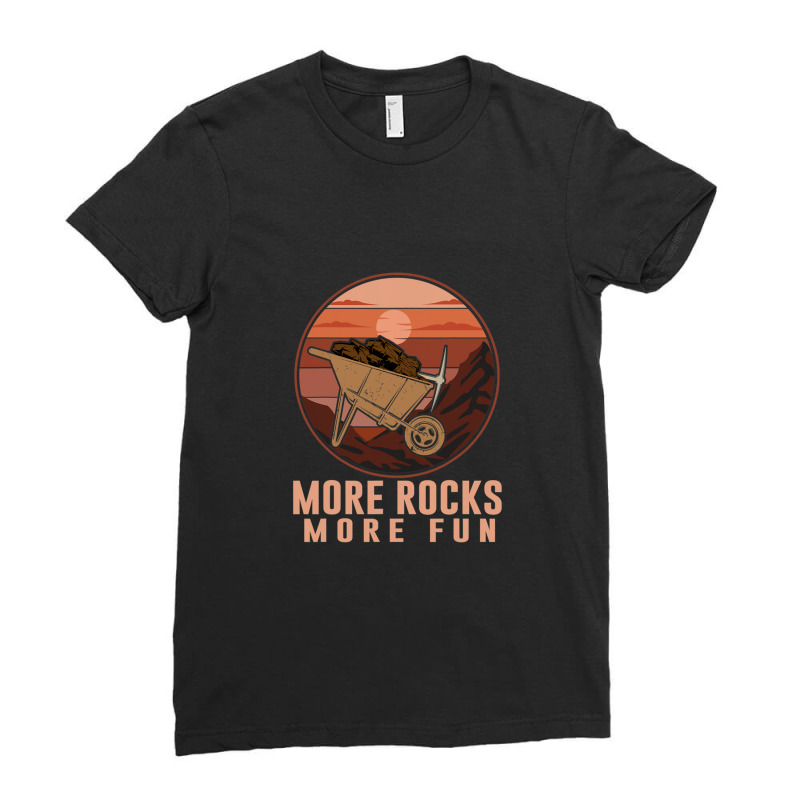 Minerals Collecting Design For Geologist Ladies Fitted T-Shirt by ChristineErevelles | Artistshot