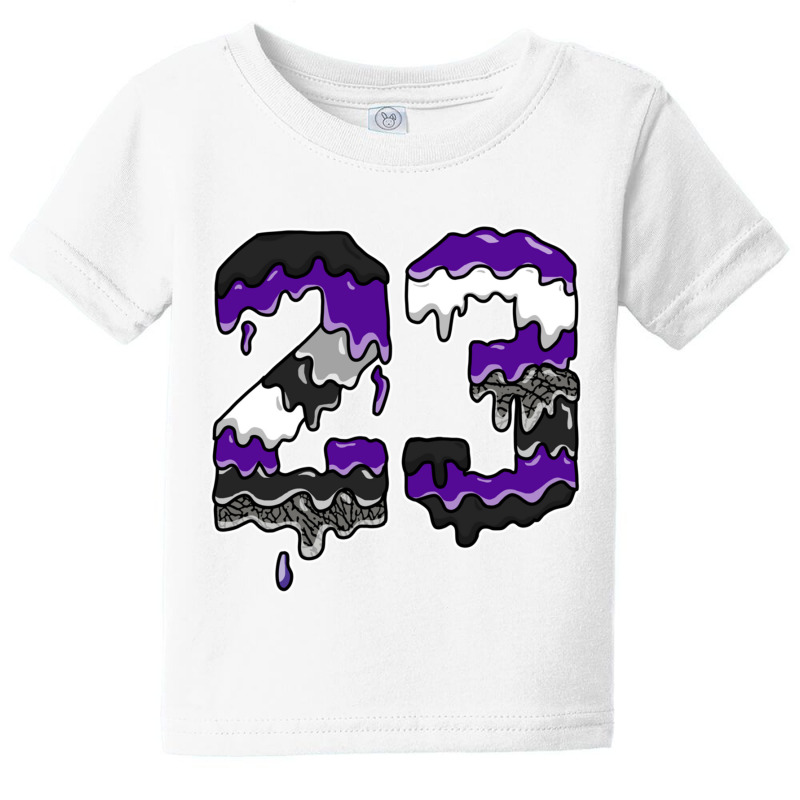 Drip Number 23 Dark Iris 3s Matching Pullover Hoodie Baby Tee | Artistshot