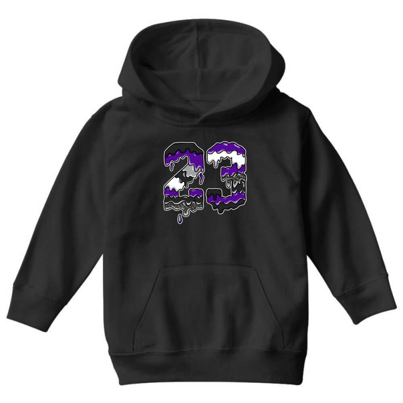 Drip Number 23 Dark Iris 3s Matching Pullover Hoodie Youth Hoodie | Artistshot