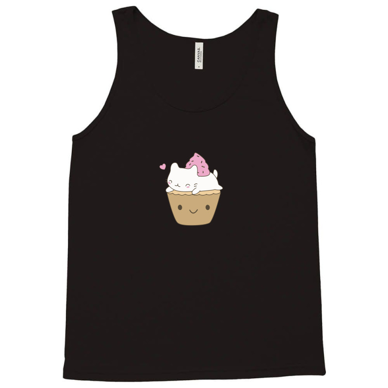 Kawaii Cupcake Cat Tank Top | Artistshot