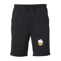 Kawaii Cupcake Cat Fleece Short | Artistshot