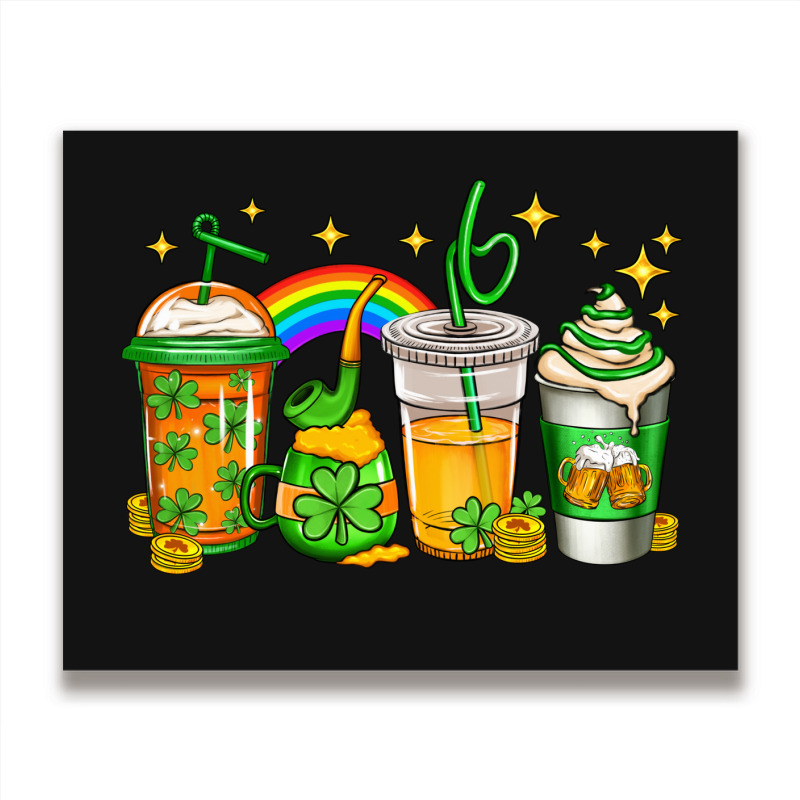 St Patricks Day Coffee Metal Print Horizontal | Artistshot