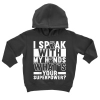 American Sign Language Deaf Awareness T Shirt Toddler Hoodie | Artistshot