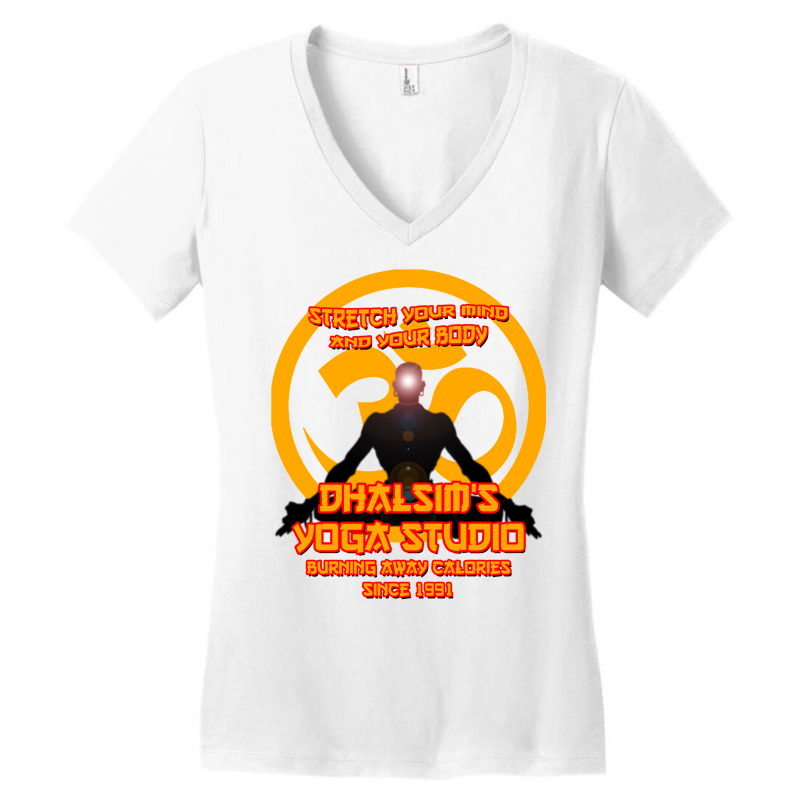 Dhalsims Yoga Studio Women's V-Neck T-Shirt by wungdrgamg | Artistshot