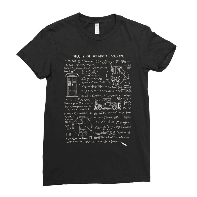 Theory Of Relativity Spacetime Ladies Fitted T-Shirt by ardylanda | Artistshot