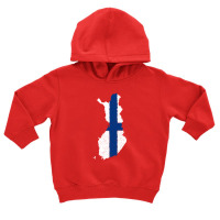 Finland Flag Map Drawing Line Art Toddler Hoodie | Artistshot