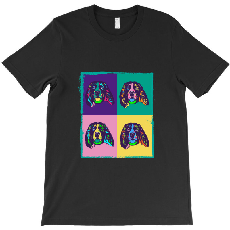 Dog Lover I Pop Art English Springer Spaniel T-shirt | Artistshot