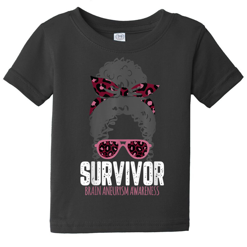 Brain Aneurysm Survivor Burgundy Awareness Ribbon T Shirt Baby Tee by matheeishilo | Artistshot