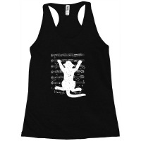 Cat Music Sheet Cat Music Musical Note 1 Racerback Tank | Artistshot