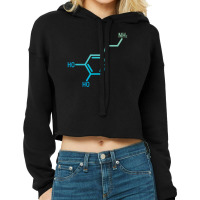 This Makes Me Happy  Dopamine Molecule Gradient 1 Cropped Hoodie | Artistshot